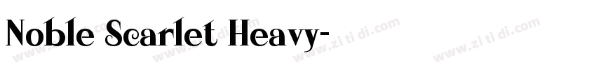 Noble Scarlet Heavy字体转换